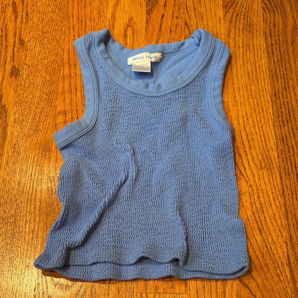 Suzette Collection Girl’s Blue Tank Size M/L
